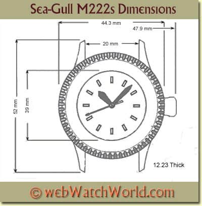 sea-gull-m222s-dimensions