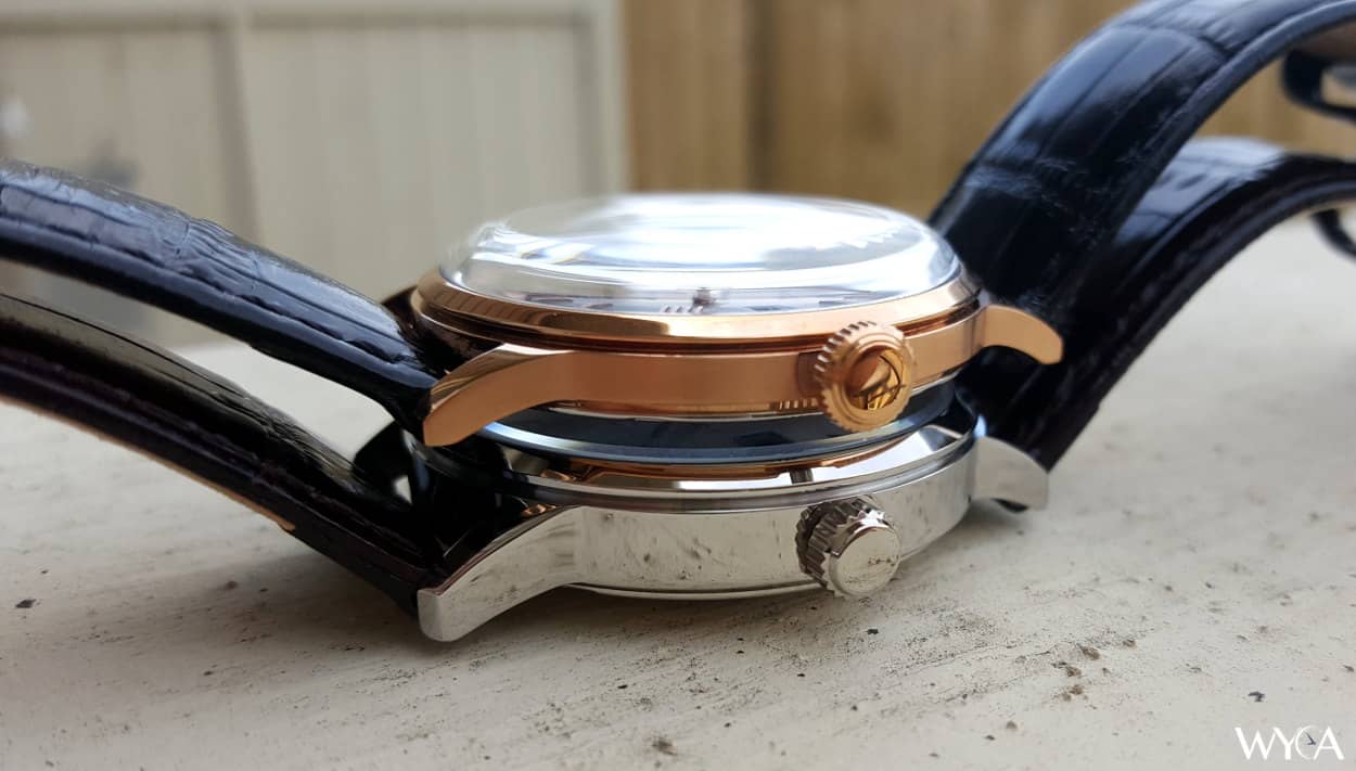 Orient Bambino V2 on Top of Orient Symphony