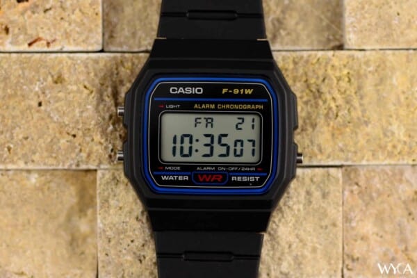 Casio F-91W Digital Watch Face