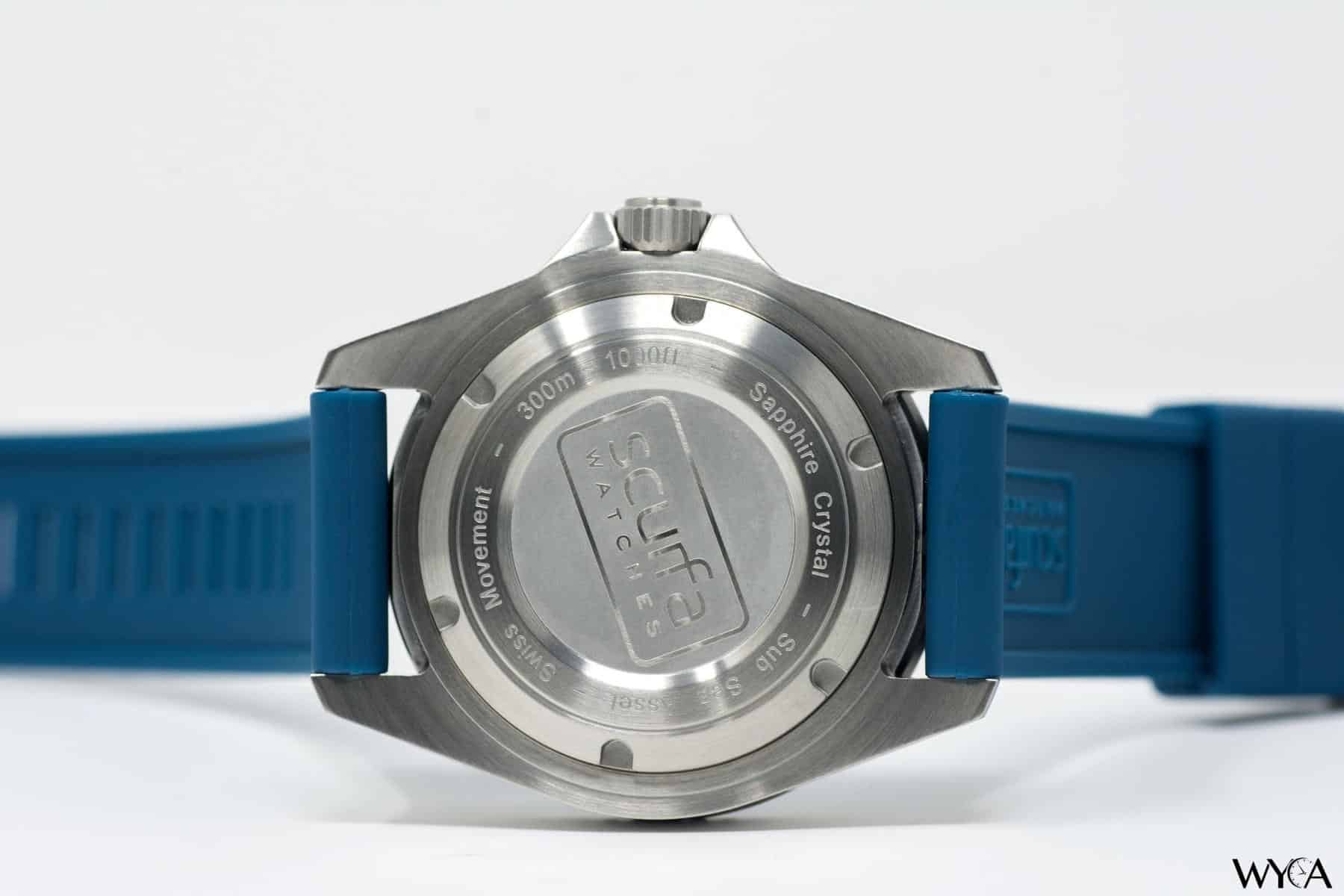 Scurfa Watches Diver One Blue Caseback