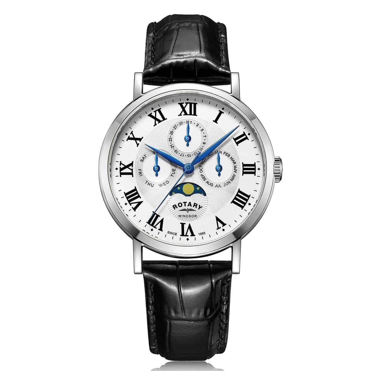 Rotary Windsor Multifunction Moonphase Watch
