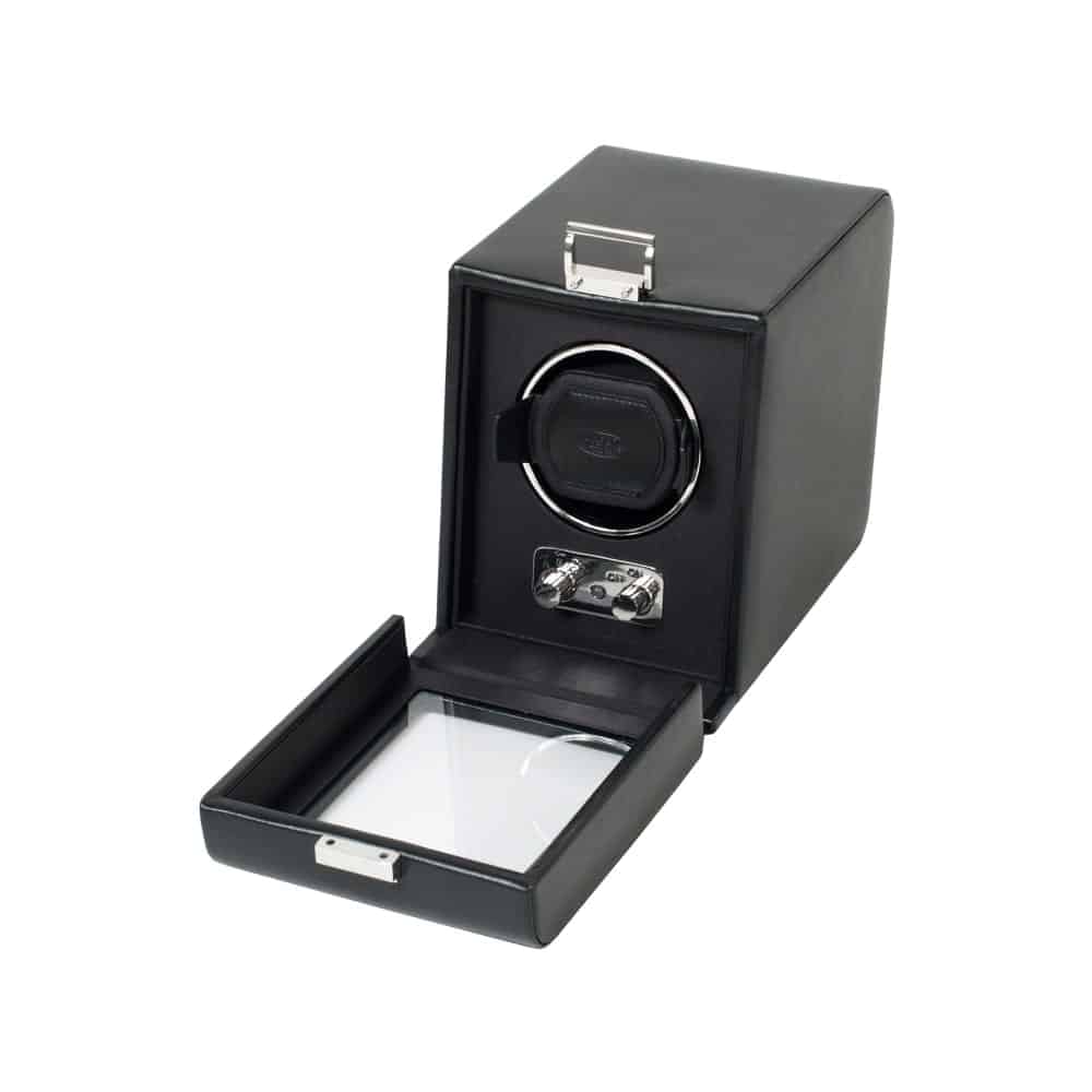 Wolf Heritage Single Watch Winder With Cover